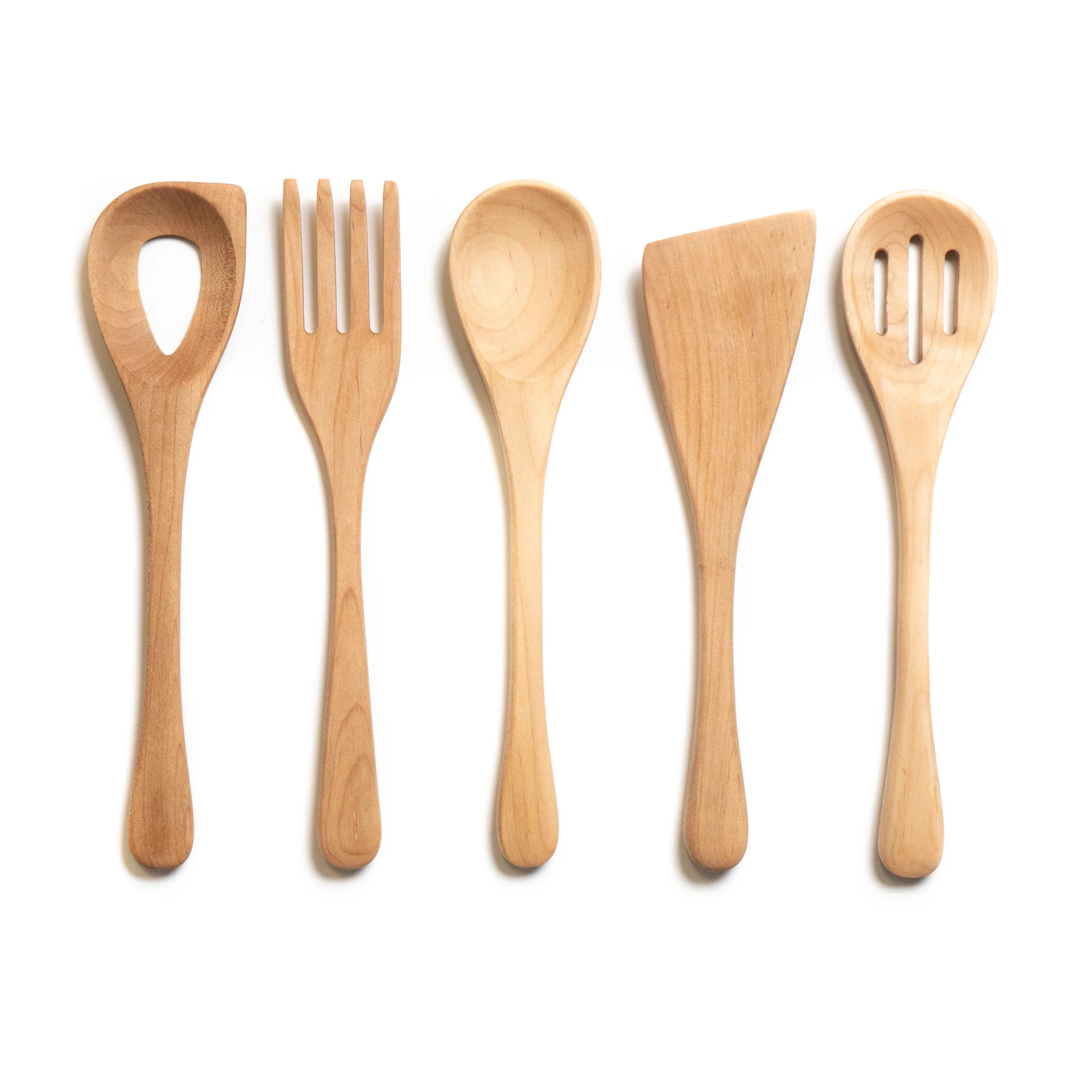 5 Piece Wooden Kitchen Utensil Set - Image 3