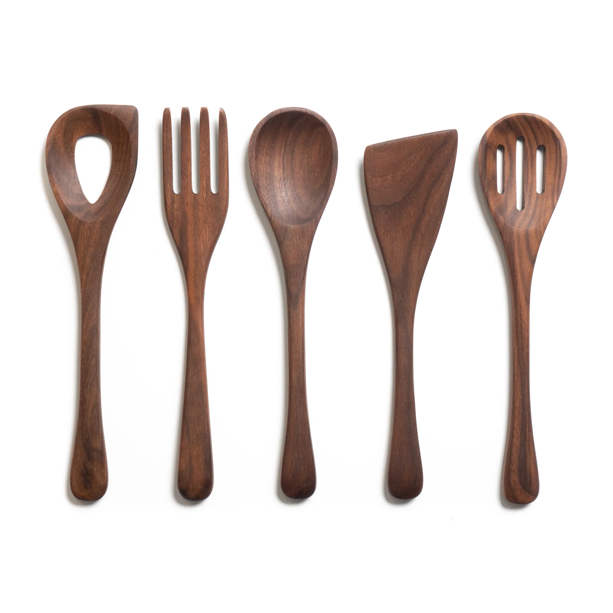 5 Piece Wooden Kitchen Utensil Set - Image 4