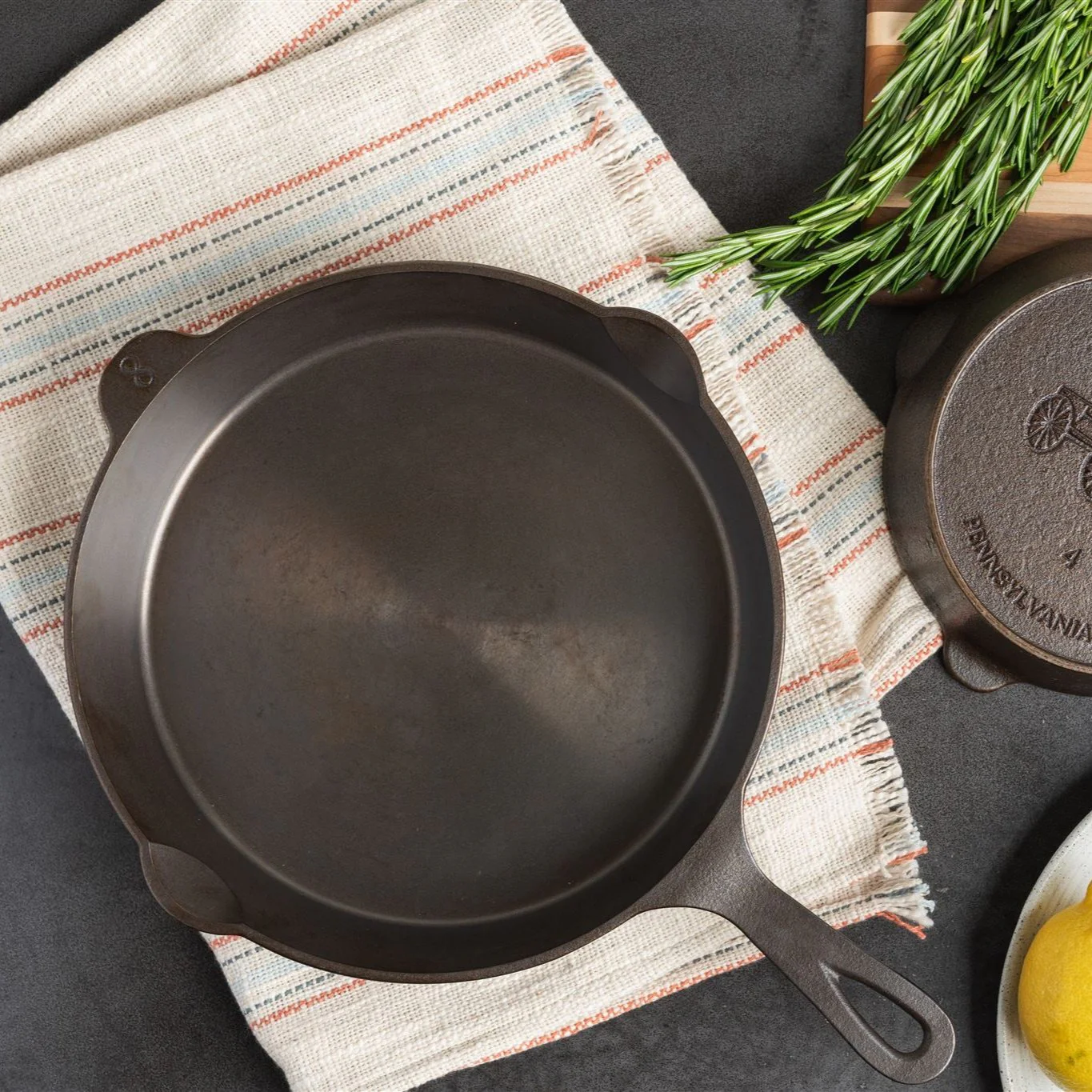 Lancaster No. 8 Cast Iron Skillet - Image 5