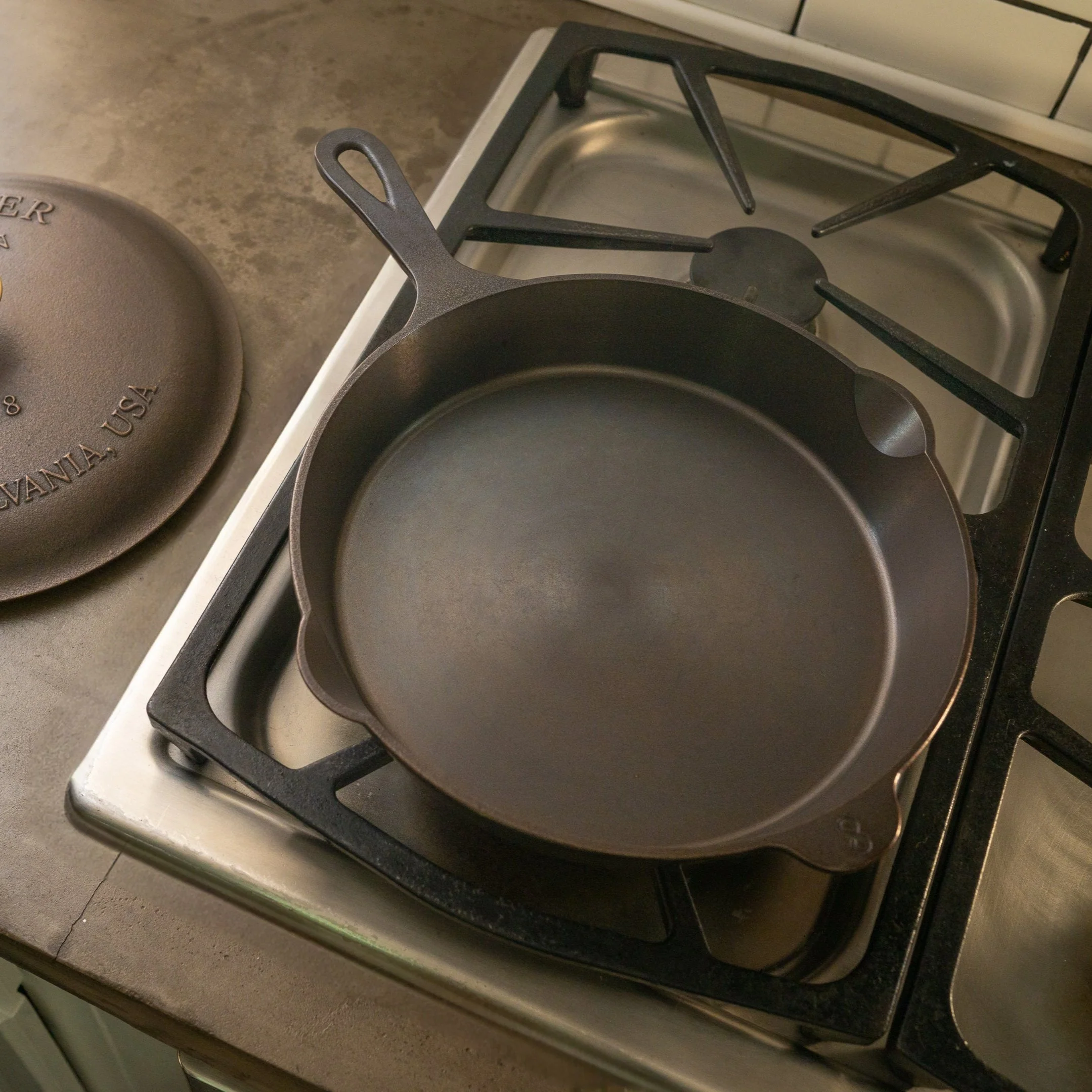 Lancaster No. 8 Cast Iron Skillet - Image 6