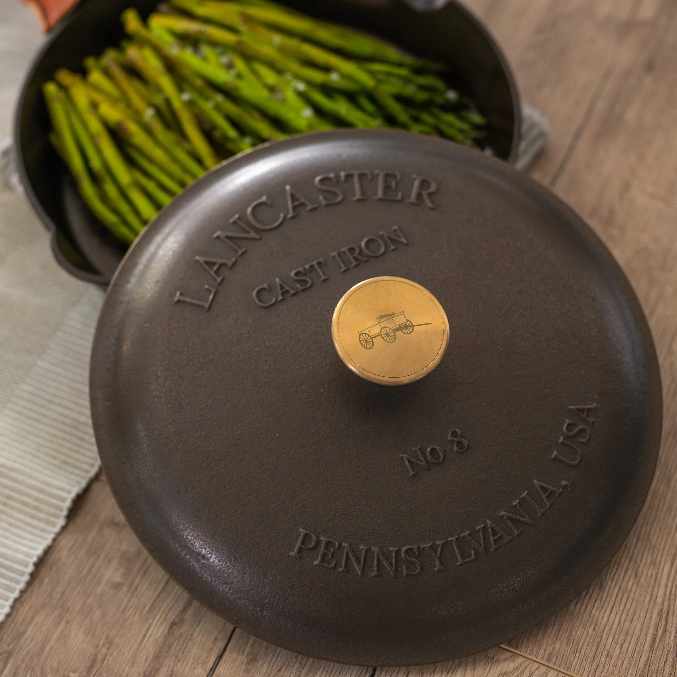 Lancaster No. 8 Cast Iron Lid - Image 3